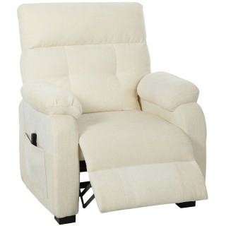 HOMCOM Πολυθρόνα Ανακλινόμενη 150° Εφέ Βελούδου με Υποπόδιο, Τηλεχε... HOMCOM Πολυθρόνα Ανακλινόμενη 150° Εφέ Βελούδου με Υποπόδιο, Τηλεχε...