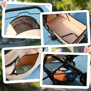 PawHut Πτυσσόμενο Καροτσάκι για Μικρά Σκυλιά με Περιστρεφόμενη Λαβή... PawHut Πτυσσόμενο Καροτσάκι για Μικρά Σκυλιά με Περιστρεφόμενη Λαβή...