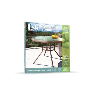 Galileo Στρογγυλό τραπέζι εξωτερικού χώρου 100 εκ από ανθρακούχο χά... Galileo Στρογγυλό τραπέζι εξωτερικού χώρου 100 εκ από ανθρακούχο χά...