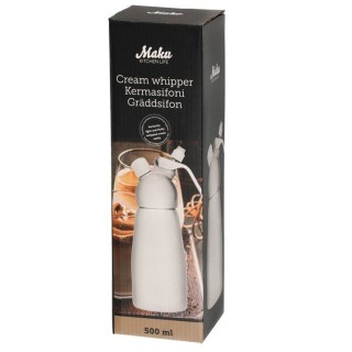 BAKAJI  Επαγγελματικός Σιφόν Αλουμινίου 500 ml για Αφρό Χτυπημένης ...