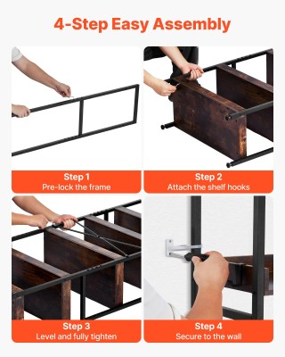 VEVOR Βιομηχανική Βιβλιοθήκη 6 Επιπέδων με Μεταλλικό Σκελετό - Ρουσ... VEVOR Βιομηχανική Βιβλιοθήκη 6 Επιπέδων με Μεταλλικό Σκελετό - Ρουσ...