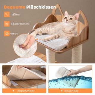 Costway Ξύλινο Ονυχοδρόμιο με Διώροφη Κρυψώνα & Πλατφόρμες 122 x 57...