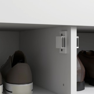 HOMCOM Παγκάκι Παπουτσοθήκη με Ρυθμιζόμενο Εσωτερικό Ράφι σε 3 Επίπ...