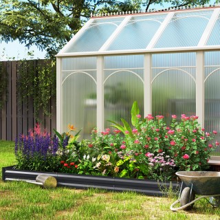 Outsunny  Υπερυψωμένο Κρεβάτι Κήπου από Ατσάλι 835L με Ανοιχτό Πάτο...