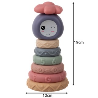 Iso trade Πυραμίδα για Μωρά 8 τμχ με πολύχρωμους μαλακούς κρίκους ... Iso trade Πυραμίδα για Μωρά 8 τμχ με πολύχρωμους μαλακούς κρίκους ...