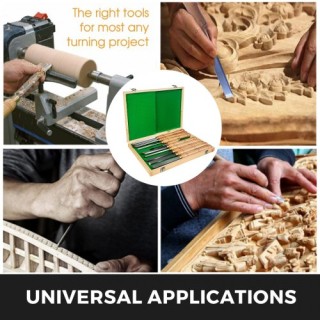 Σετ Λαβών Τόρνου HSS 8 Τεμαχίων με Ορειχάλκινες Φέρουλες και Ξύλινη... Σετ Λαβών Τόρνου HSS 8 Τεμαχίων με Ορειχάλκινες Φέρουλες και Ξύλινη...