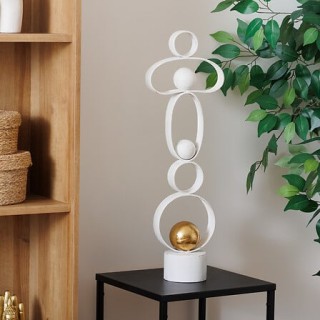 Διακοσμητικό Μεταλλικό ROB 65 cm - Λευκό 206224 Atmosphera Διακοσμητικό Μεταλλικό ROB 65 cm - Λευκό 206224 Atmosphera