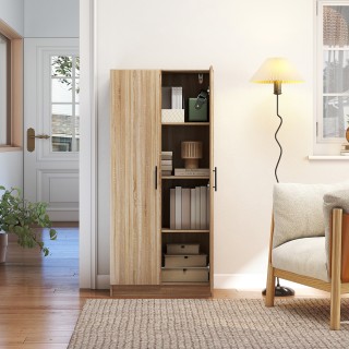 HOMCOM Σύγχρονη Κουζίνα Κρεντένζα με 2 Ρυθμιζόμενα Ράφια και Πόρτες... HOMCOM Σύγχρονη Κουζίνα Κρεντένζα με 2 Ρυθμιζόμενα Ράφια και Πόρτες...