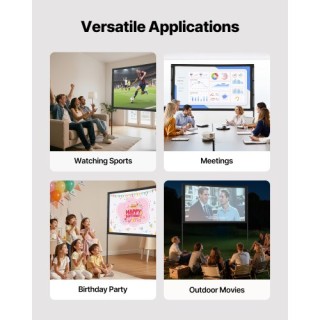 VEVOR Οθόνη Προβολέα 80 Ιντσών με 2 Βάσεις 160° Ευρεία Γωνία 4K HD ... VEVOR Οθόνη Προβολέα 80 Ιντσών με 2 Βάσεις 160° Ευρεία Γωνία 4K HD ...