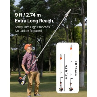 VEVOR Ασύρματο Κλαδευτικό Αλυσοπρίονο 25CC 2-Χρόνο με 8in Λάμα Κοπή... VEVOR Ασύρματο Κλαδευτικό Αλυσοπρίονο 25CC 2-Χρόνο με 8in Λάμα Κοπή...