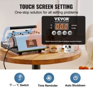 Μηχανή Θερμομεταφοράς VEVOR για Κούπες 11-30oz Μπλε  SDKKBJAYAJXSOV...