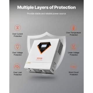 VEVOR Υβριδικός Ηλιακός Αντιστροφέας 3500W 220/230V WiFi 100A MPPT ...