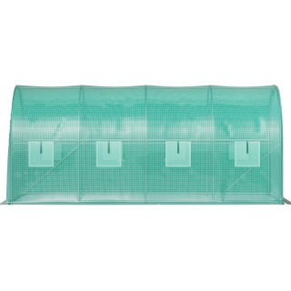Garden Tunnel Θερμοκηπίου Ατσάλινο Πλαίσιο με 8 Παράθυρα 4,5 x 2 x... Garden Tunnel Θερμοκηπίου Ατσάλινο Πλαίσιο με 8 Παράθυρα 4,5 x 2 x...