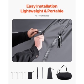 VEVOR Αδιάβροχη Σκηνή Αποθήκευσης Ποδηλάτων για 5+ Ποδήλατα SXZXCP5...