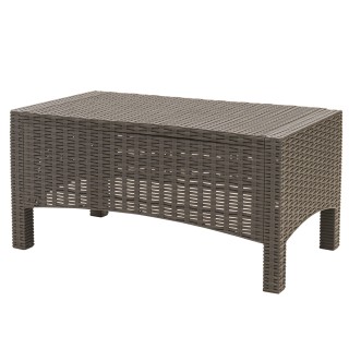 Galileo Σετ κήπου 4 θέσεων με γκρι μαξιλάρια από πλαστικό PP με εφέ...