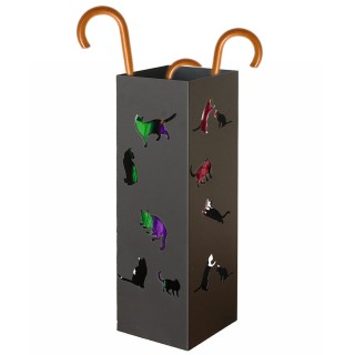 BAKAJI Μαύρη Ομπρελοθήκη για Είσοδο Σχέδιο Γάτες Ομπρελοθήκη 15.5 ... BAKAJI Μαύρη Ομπρελοθήκη για Είσοδο Σχέδιο Γάτες Ομπρελοθήκη 15.5 ...