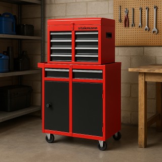 STAKMANN Φορητή Κασετίνα Με Συρτάρια 2 σε 1 για Γκαράζ και Συνεργεί... STAKMANN Φορητή Κασετίνα Με Συρτάρια 2 σε 1 για Γκαράζ και Συνεργεί...