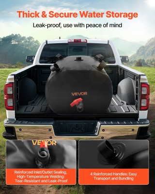 VEVOR Δοχείο Νερού 113L, Μαύρο, Πτυσσόμενο από Ανθεκτικό PVC CSDHSP... VEVOR Δοχείο Νερού 113L, Μαύρο, Πτυσσόμενο από Ανθεκτικό PVC CSDHSP...