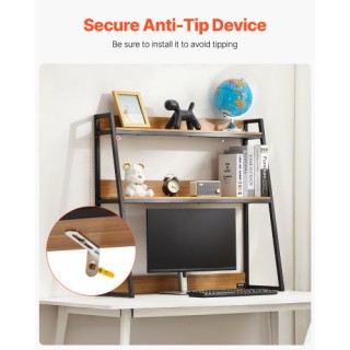 VEVOR Διπλή Ραφιέρα Γραφείου 95 x 32 x 90 cm για Οργάνωση Χώρου Εργ...