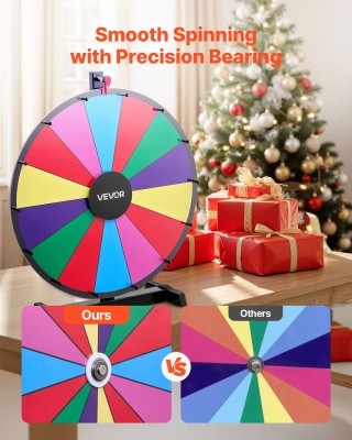 VEVOR Τροχός Τύχης 61 cm, 14 Θέσεων με Βάση, Επιτραπέζιος, Εύκολη Σ...