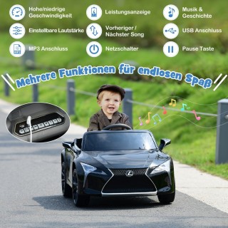 Costway Παιδικό Αυτοκίνητο Lexus LC500 με Τηλεχειριστήριο και Μουσ... Costway Παιδικό Αυτοκίνητο Lexus LC500 με Τηλεχειριστήριο και Μουσ...