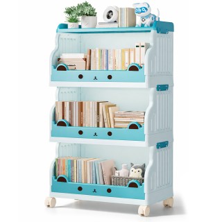 Shally Dogan Τροχήλατος Στοίβαξιμος Οργανωτής με 3 Επίπεδα σε Μπλε ...