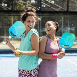 VEVOR Επαγγελματική Ρακέτα Πίκλεμπολ από Ανθρακονήματα με Κυψελωτό ...