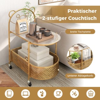 Costway Γυάλινο Τραπεζάκι Σαλονιού με Σχέδιο Αρκούδας JV11722GD Costway Γυάλινο Τραπεζάκι Σαλονιού με Σχέδιο Αρκούδας JV11722GD