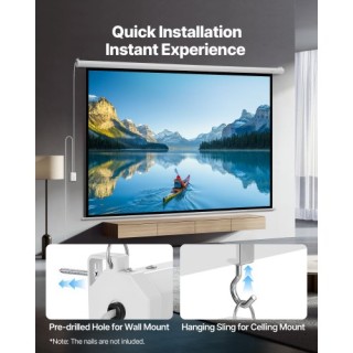 VEVOR Ηλεκτρική Οθόνη Προβολής 1080 HD 3048 mm 4:3 με Τηλεχειριστήρ... VEVOR Ηλεκτρική Οθόνη Προβολής 1080 HD 3048 mm 4:3 με Τηλεχειριστήρ...