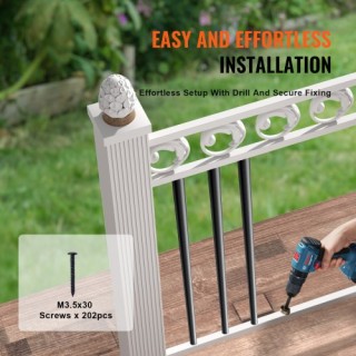 Σιδερένια Κάγκελα Σκάλας VEVOR, 101τμχ, Μαύρο Σατινέ YXKLGZ32YC10P... Σιδερένια Κάγκελα Σκάλας VEVOR, 101τμχ, Μαύρο Σατινέ YXKLGZ32YC10P...