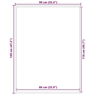 vidaXL Πατάκι Εισόδου Καφέ 90 x 120 εκ. 4105628 vidaXL Πατάκι Εισόδου Καφέ 90 x 120 εκ. 4105628
