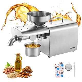 VEVOR Ηλεκτρική Μηχανή Ελαιοσυμπίεσης 750W, 3,75 kg/h, 50°C-300°C, ...