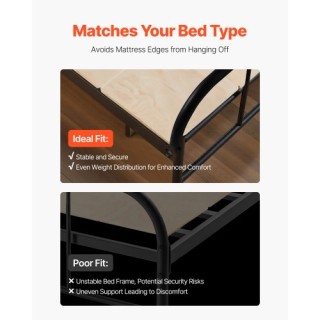 VEVOR Πτυσσόμενη Βάση Στρώματος Διπλού Μεγέθους VEVOR ZDCBTWINCCYM0...