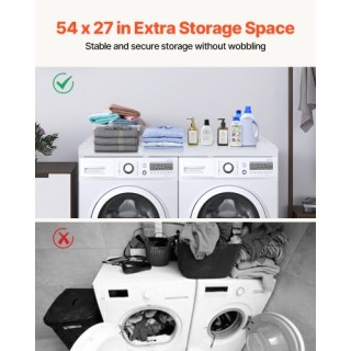 VEVOR Πάγκος Πλυντηρίου-Στεγνωτηρίου 54 x 27 Ξύλινος Κορυφαίος Πάγκ...