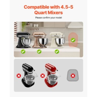 VEVOR Οβάλ Μίξερ Συρόμενο 14.5 x 9.4 ιντσών για Ανακλινόμενη Κεφαλή...