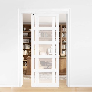 VEVOR Κιτ Συρόμενης Πόρτας 1219 mm από Αλουμίνιο, Ομαλή και Αθόρυβη...