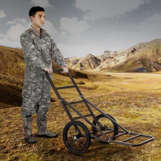 VEVOR Πτυσσόμενο Καρότσι Μεταφοράς Θηραμάτων 300 Λίβρες Χωρητικότητ...