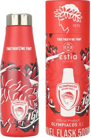 ESTIA Μπουκάλι Θερμός 500 ml Ολυμπιακός BC Together we Fight 00-27162