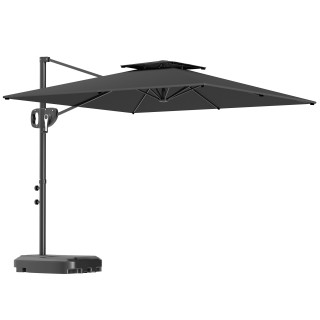 Outsunny Ομπρελόνε με Βραχίονα 2.5x2.5 μ με Γεμιζόμενη Βάση, Μανιβέ... Outsunny Ομπρελόνε με Βραχίονα 2.5x2.5 μ με Γεμιζόμενη Βάση, Μανιβέ...