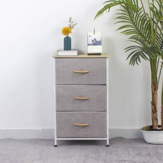 BAKAJI Υφασμάτινη Σιφονιέρα με 3 Ράφια 75x46x30cm 02814748 BAKAJI Υφασμάτινη Σιφονιέρα με 3 Ράφια 75x46x30cm 02814748