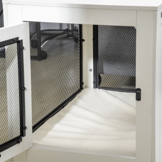 PawHut Σπιτάκι για Μεγάλα Σκύλους με 2 Κλειδωμένες Πόρτες και Πλενό...