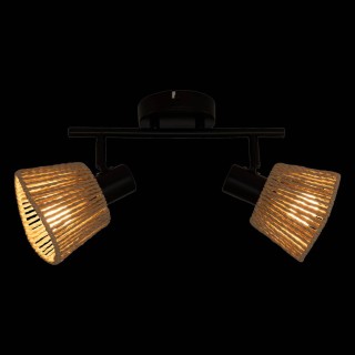 Atmosphera Δίφωτο Φωτιστικό Τοίχου/Οροφής Myha με Σχοινί 28 x 15 x ...