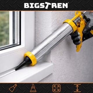 Bigstreen Πιστόλι Σιλικόνης  600 ml για Φύσιγγες και Σακουλάκια, Με...