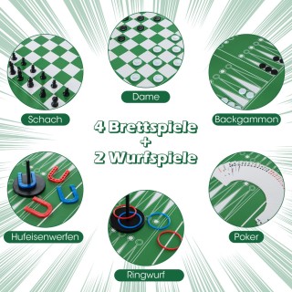 Costway Πολυλειτουργικό Τραπέζι 12 σε 1 με Ποδοσφαιράκι, Airhockey,... Costway Πολυλειτουργικό Τραπέζι 12 σε 1 με Ποδοσφαιράκι, Airhockey,...