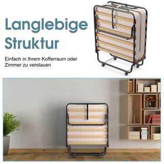 Πτυσσόμενο Κρεβάτι Υψηλής Ποιότητας με Στρώμα Memory Foam - Ιταλική... Πτυσσόμενο Κρεβάτι Υψηλής Ποιότητας με Στρώμα Memory Foam - Ιταλική...