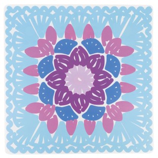 Villa DEste  Σετ 6 τμχ Τετράγωνο σουπλά 37x37cm από πλαστικό PP διπ...