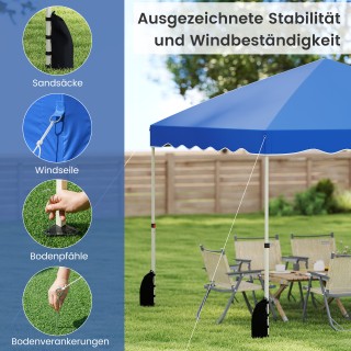 Costway Αδιάβροχο Μπλε Πτυσσόμενο Κιόσκι 3x3m με Τσάντα Μεταφοράς N... Costway Αδιάβροχο Μπλε Πτυσσόμενο Κιόσκι 3x3m με Τσάντα Μεταφοράς N...