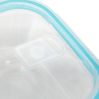 Τετράγωνα Γυάλινα Φαγητοδοχεία Σετ 3 Τεμαχίων με Μπλε Καπάκι 146593...