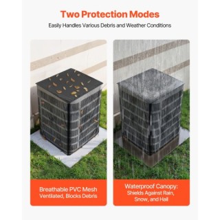 VEVOR Κάλυμμα Κλιματιστικού 812 x 914 mm Διπλής Στρώσης με Αποσπώμε...