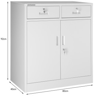 STAKMANN  Μεταλλικό Ντουλάπι Αποθήκευσης Εγγράφων για Γραφείο/Σπίτι...